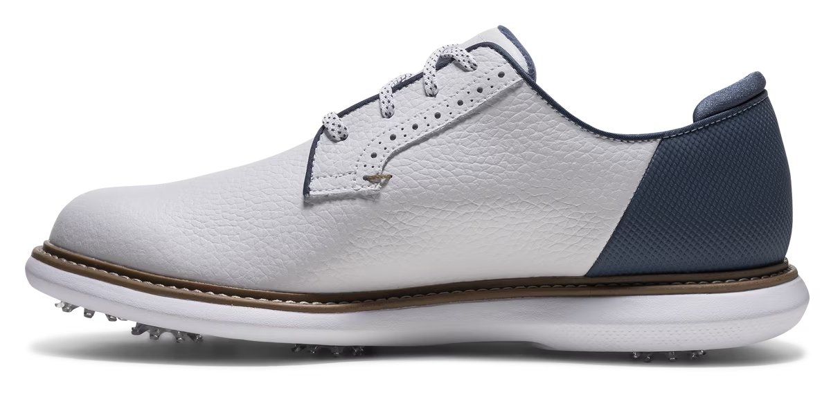 FootJoy FJ Traditions Blucher męskie buty golfowe, white/blue/tan