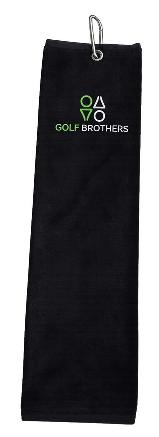 Golf Brothers Trifold ręcznik golfowy, czarny
