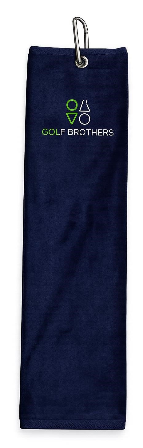 Golf Brothers Trifold ręcznik golfowy, granatowy