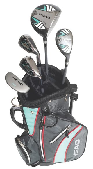Head 5PC juniorski zestaw golfowy, grafit, +torba stand bag (do 114 cm, 3-5 lat), teal/gray