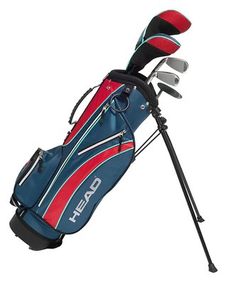 Head 5PC juniorski zestaw golfowy, grafit, +torba stand bag (117-132 cm, 6-8Y), czerwony/niebieski