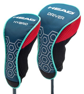 Head 5PC juniorski zestaw golfowy, grafit, +torba stand bag (117-132 cm, 6-8Y), czerwony/niebieski