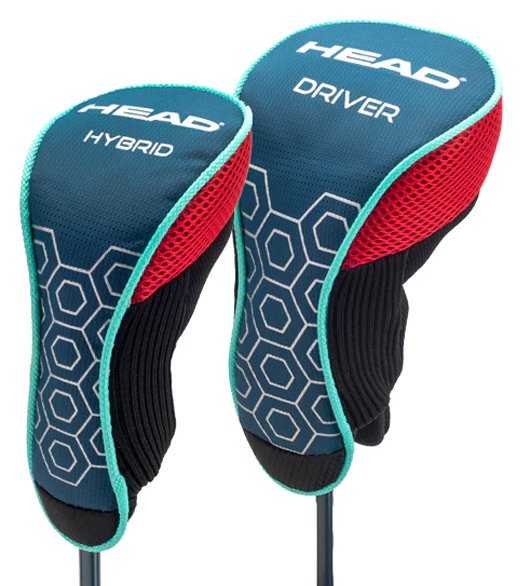 Head 5PC juniorski zestaw golfowy, grafit, +torba stand bag (117-132 cm, 6-8Y), czerwony/niebieski