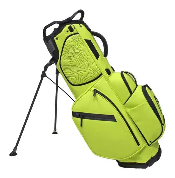 Head Golf PU Leather Premium Logo stand bag, volt yellow/green