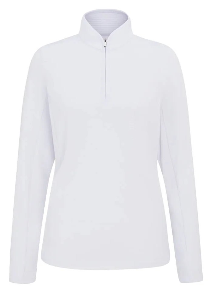 PING Abigale Performance Fleece damska bluza, biała