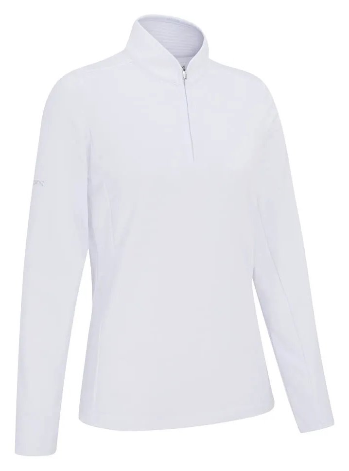 PING Abigale Performance Fleece damska bluza, biała