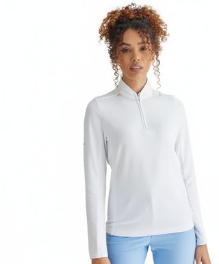 PING Abigale Performance Fleece damska bluza, biała