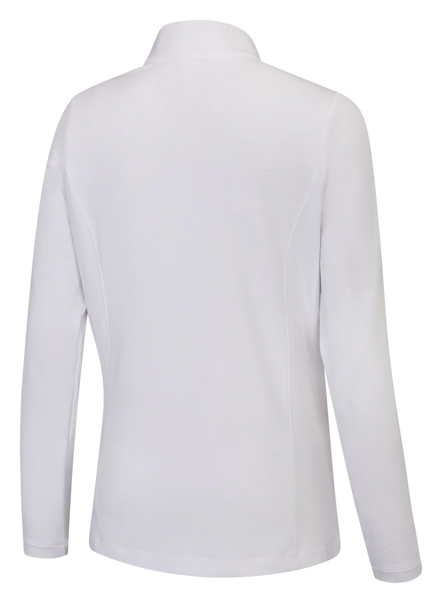 PING Aveline Half Zip damska koszulka z długim rękawem, biała