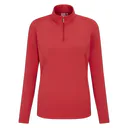 PING Aveline Half Zip damska koszulka z długim rękawem, cayenne