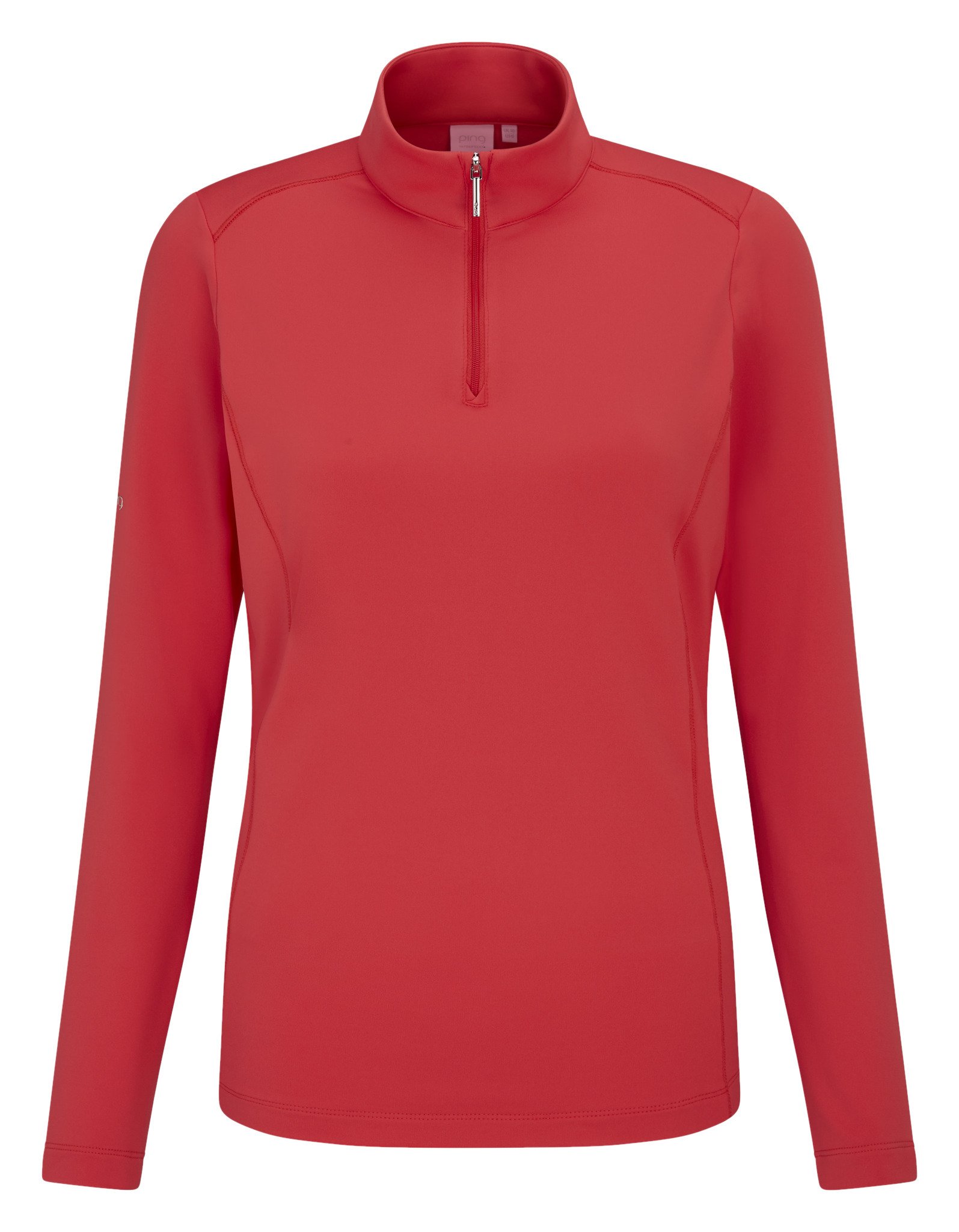 PING Aveline Half Zip damska koszulka z długim rękawem, cayenne
