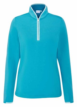 PING Abigale Performance Fleece damska bluza, turkusowa