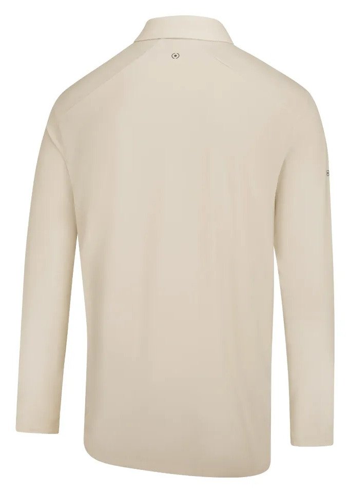 PING Demitri Longsleeve męskie polo, egret