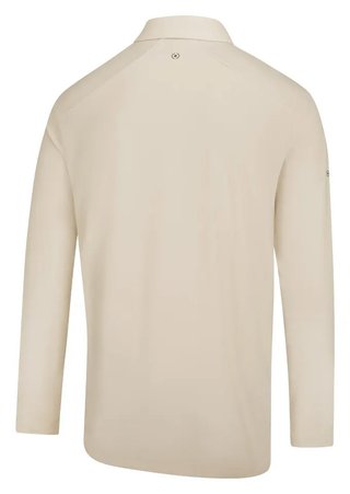 PING Demitri Longsleeve męskie polo, egret