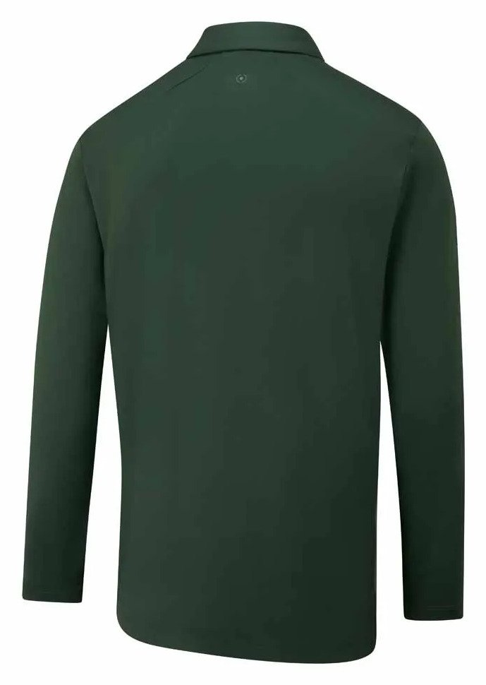 PING Demitri Longsleeve męskie polo, gorse green
