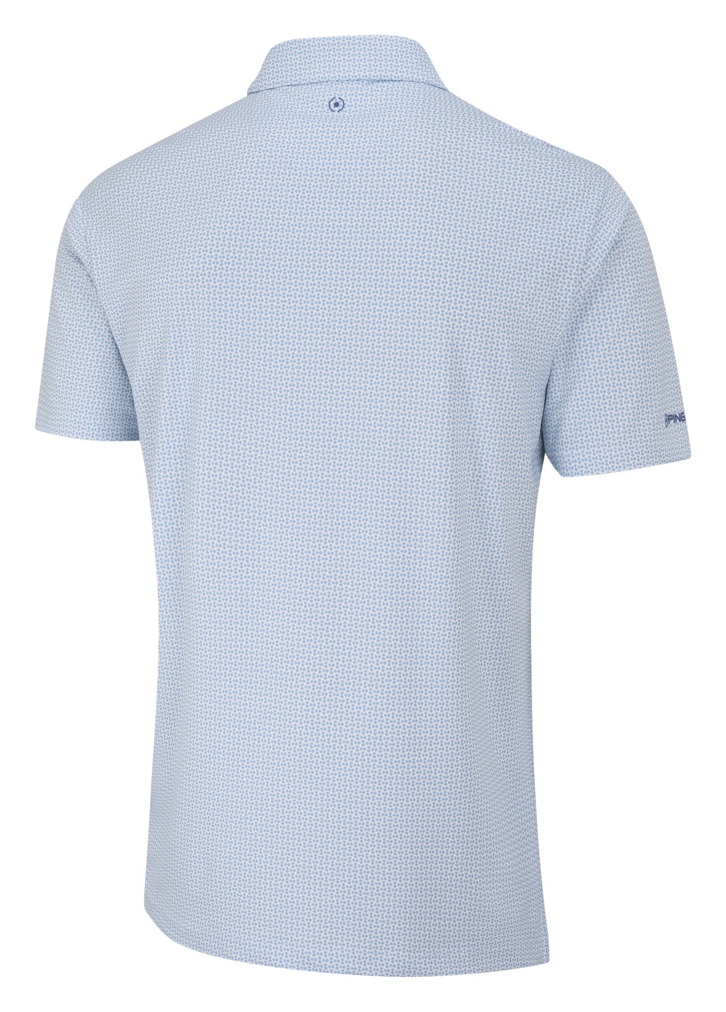 PING Gilmore męskie polo, white/dusty blue