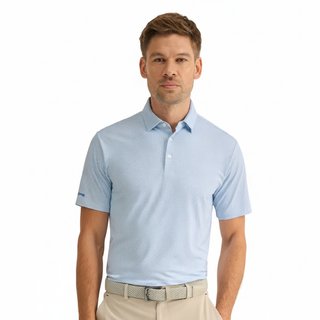 PING Gilmore męskie polo, white/dusty blue