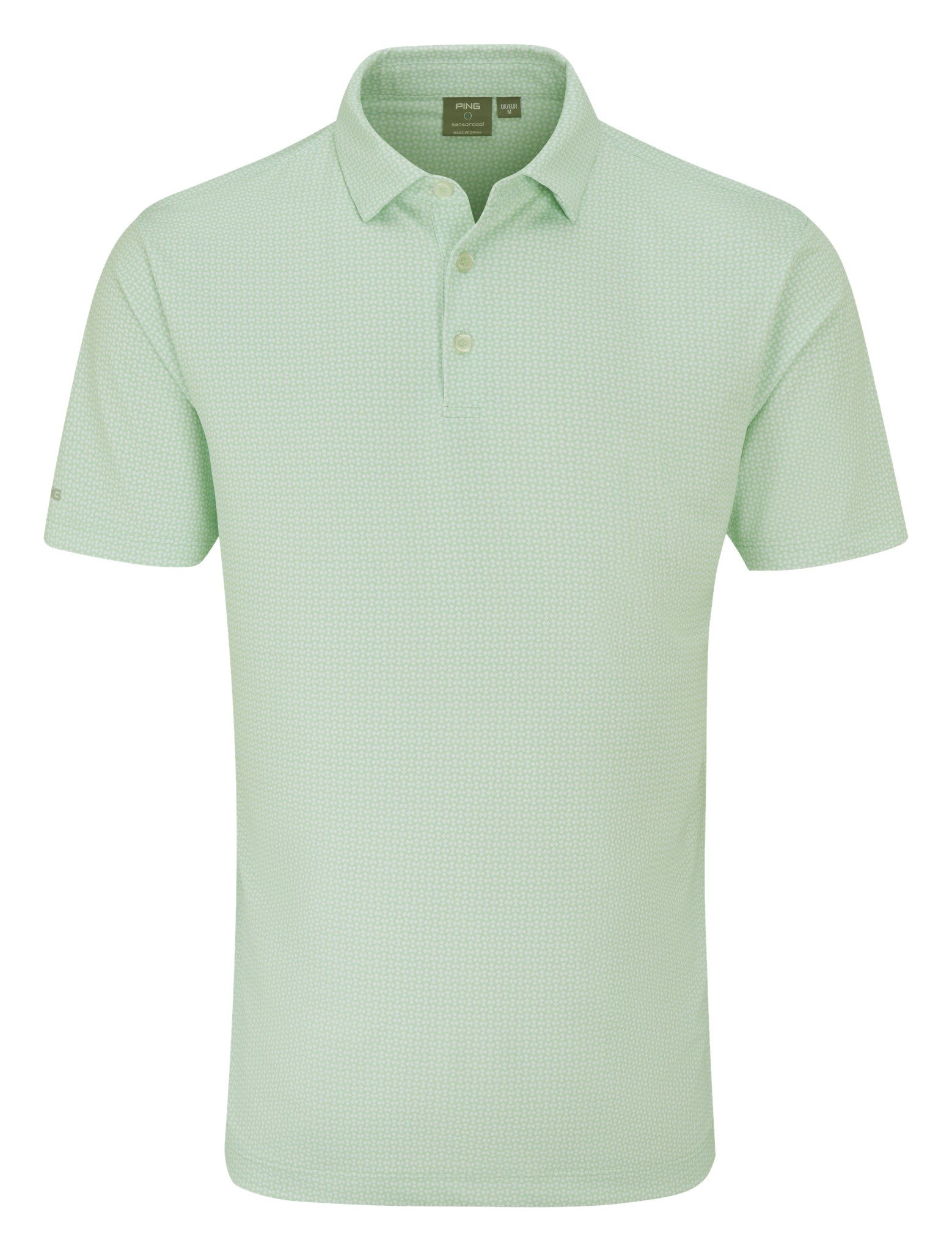PING Gilmore męskie polo, jade/white