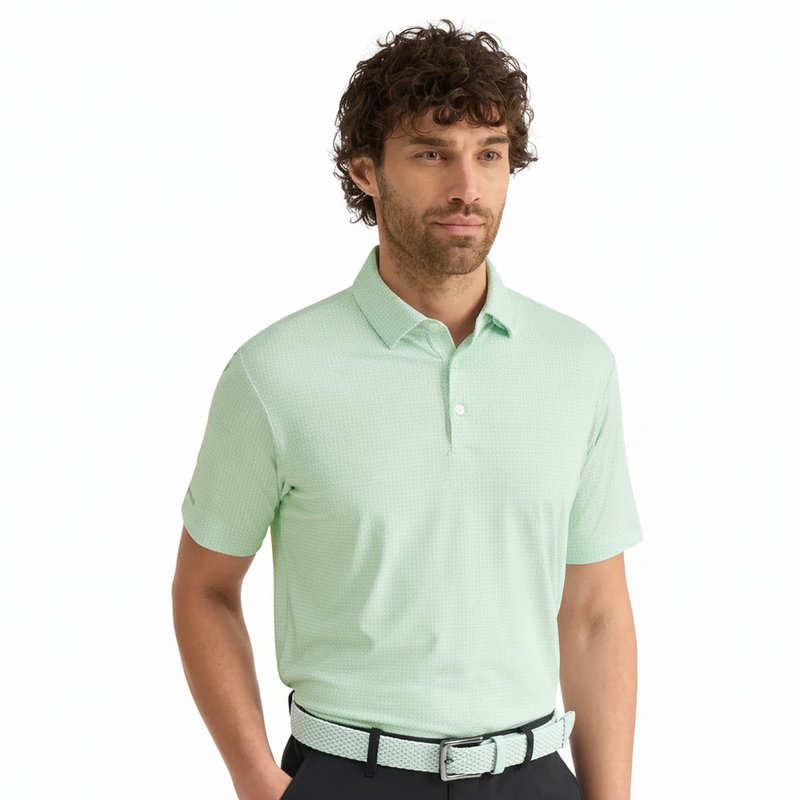 PING Gilmore męskie polo, jade/white