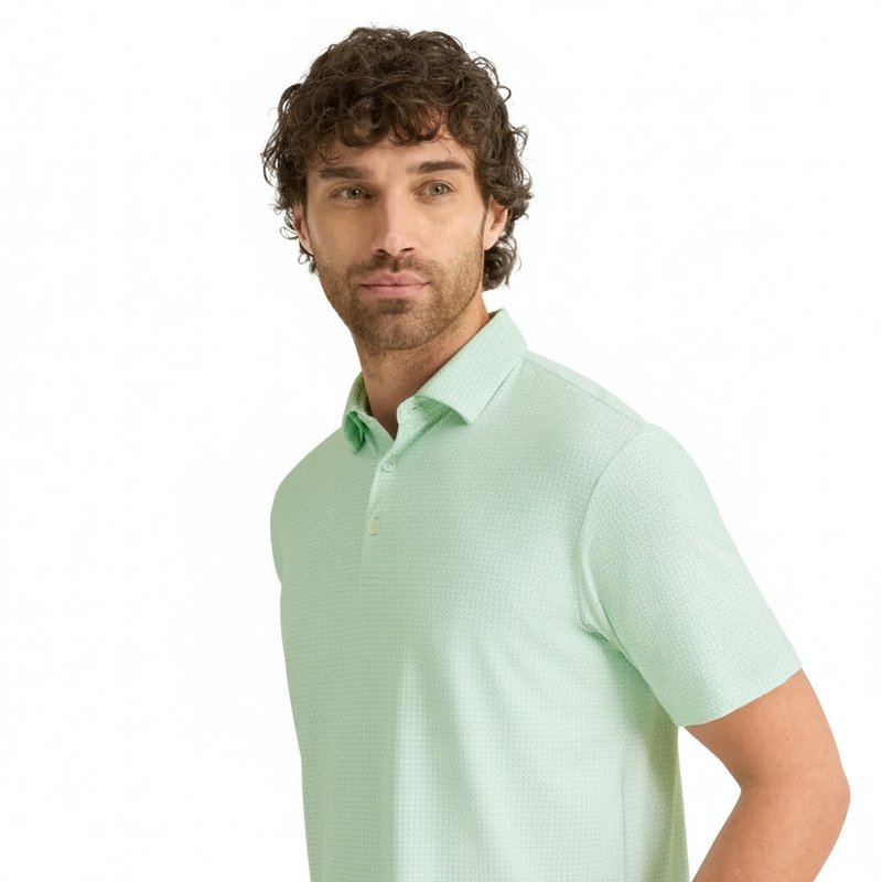 PING Gilmore męskie polo, jade/white