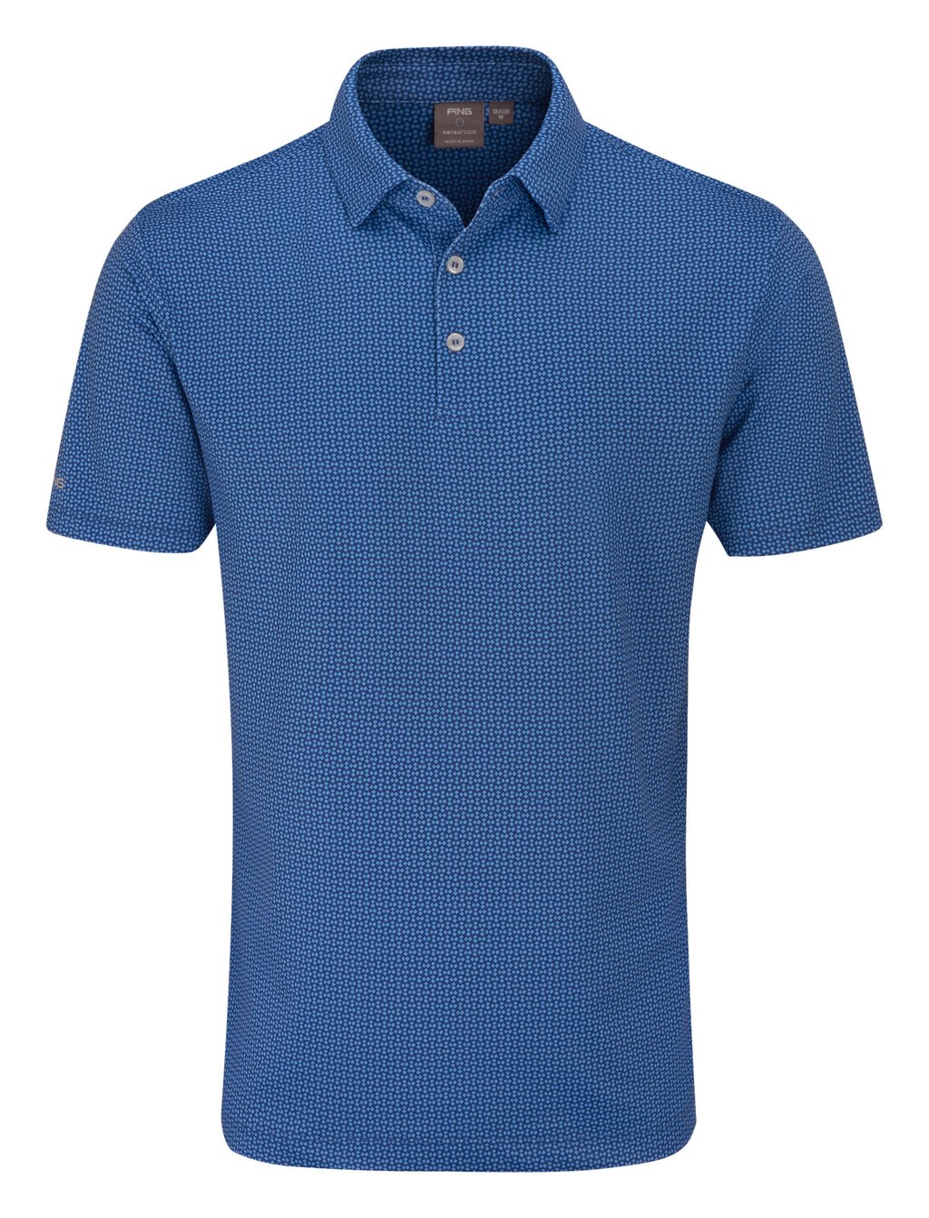 PING Gilmore męskie polo, midnight/infinity blue