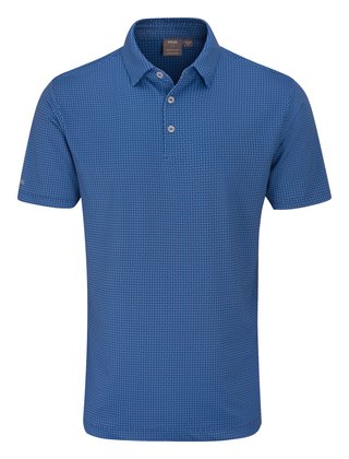 PING Gilmore męskie polo, midnight/infinity blue