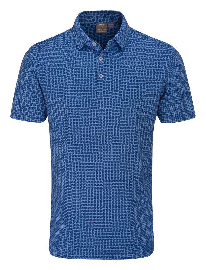 PING Gilmore męskie polo, midnight/infinity blue