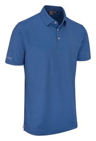 PING Gilmore męskie polo, midnight/infinity blue
