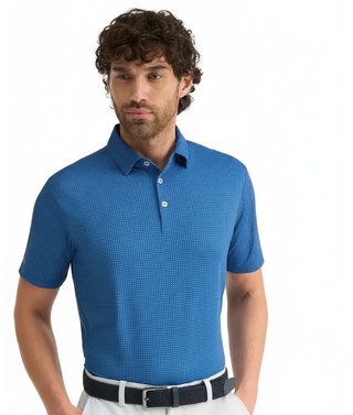 PING Gilmore męskie polo, midnight/infinity blue