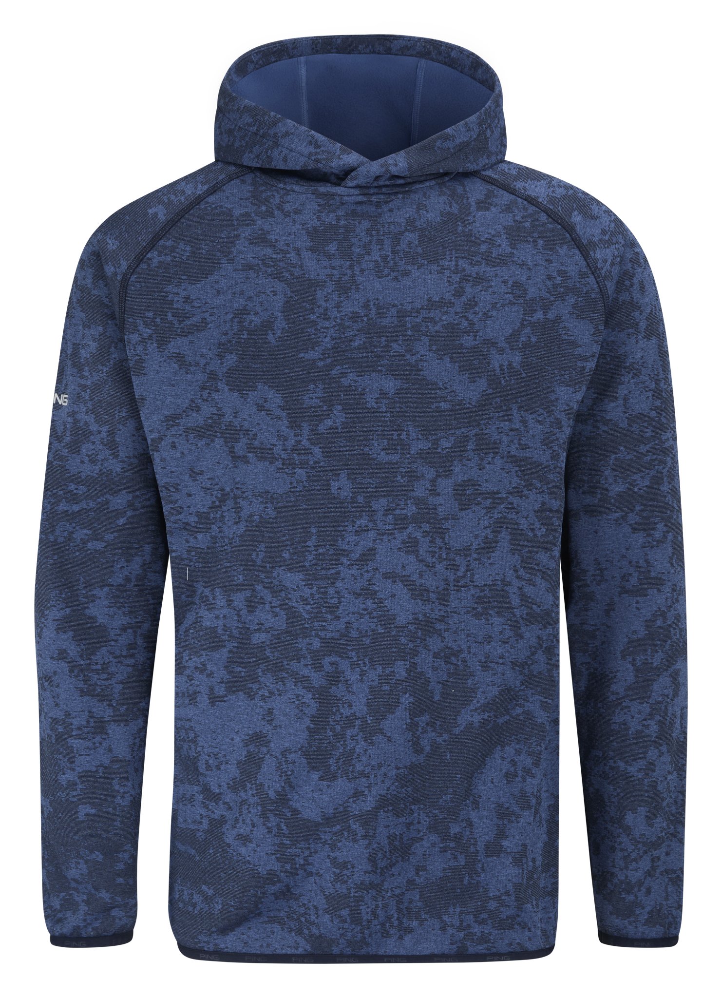 PING Saul męska bluza z kapturem, deep sea blue camo