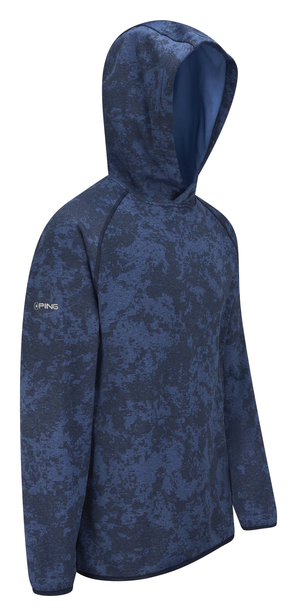 PING Saul męska bluza z kapturem, deep sea blue camo
