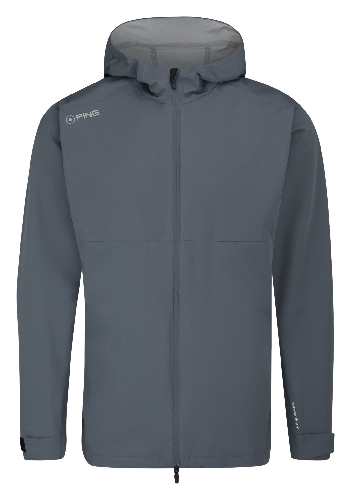 PING AquaDrive Waterproof męska kurtka z kapturem, carbon