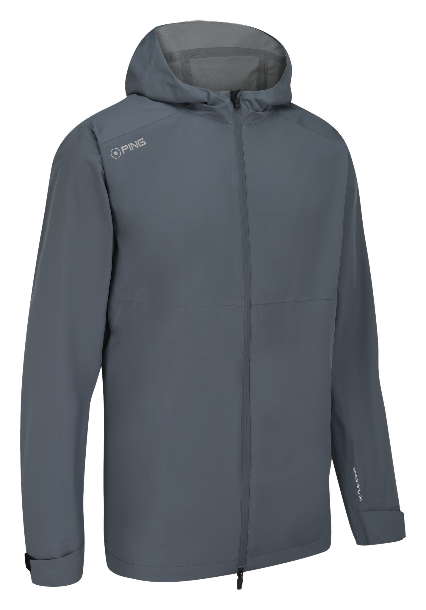 PING AquaDrive Waterproof męska kurtka z kapturem, carbon