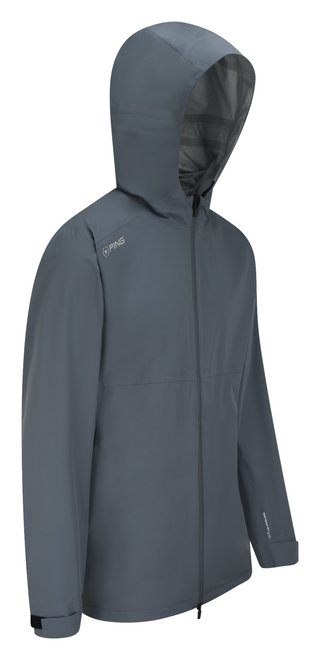 PING AquaDrive Waterproof męska kurtka z kapturem, carbon