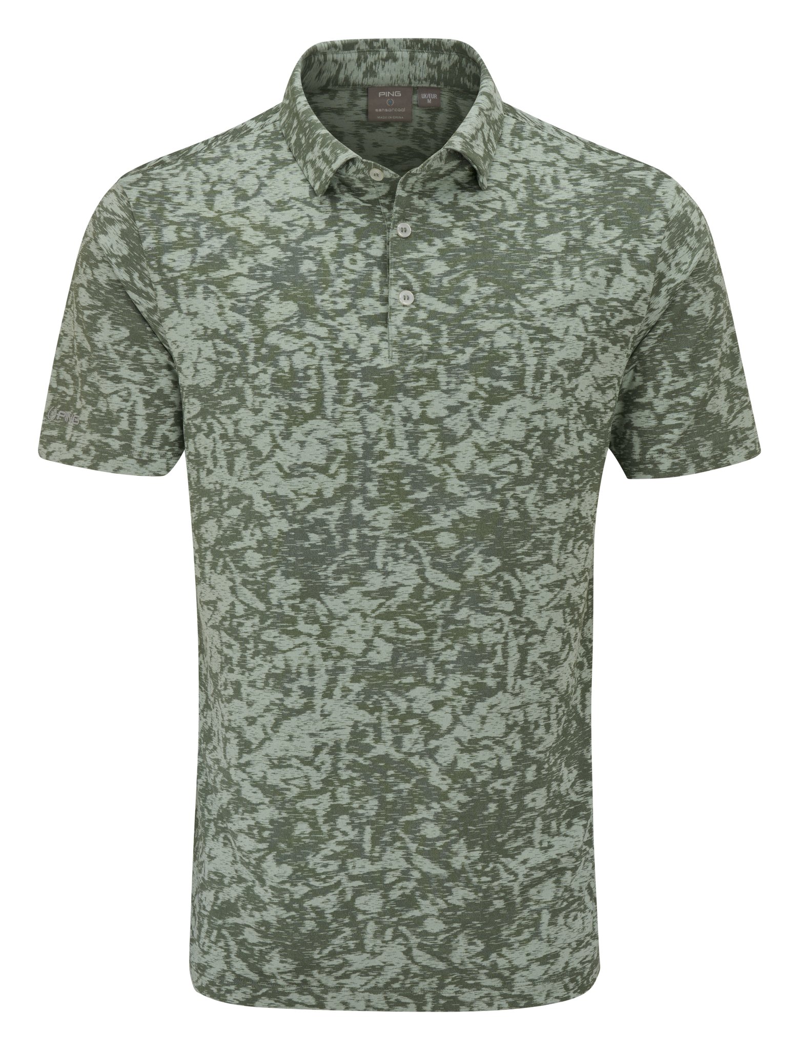 PING Marek Camo Jacquard męskie polo, jade multi
