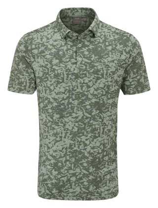 PING Marek Camo Jacquard męskie polo, jade multi