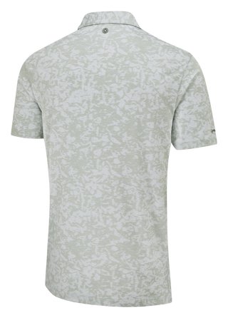 PING Marek Camo Jacquard męskie polo, silver multi