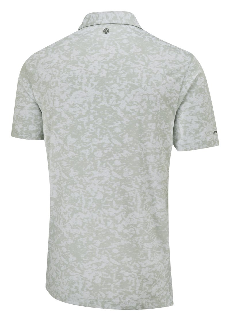 PING Marek Camo Jacquard męskie polo, silver multi