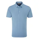 PING Hershel męskie polo, dusty blue multi