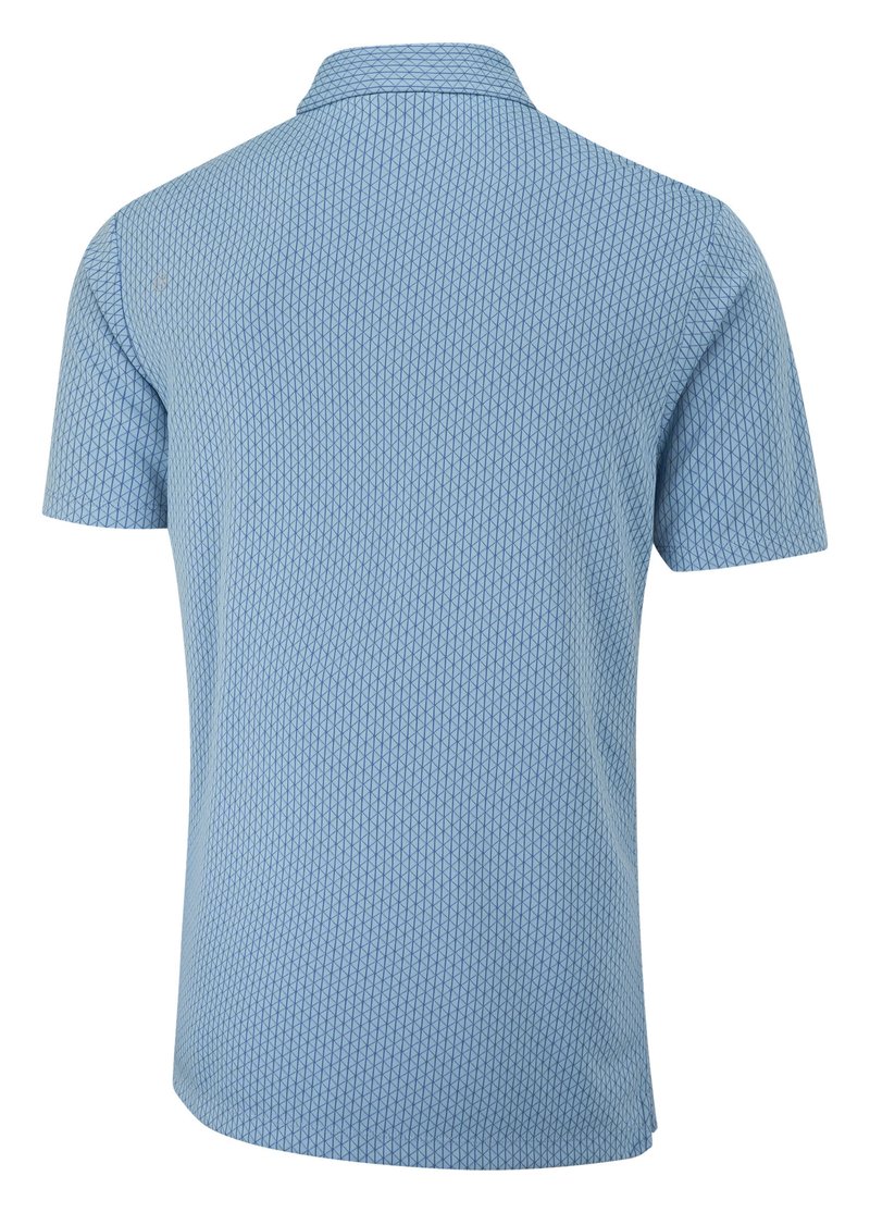 PING Hershel męskie polo, dusty blue multi