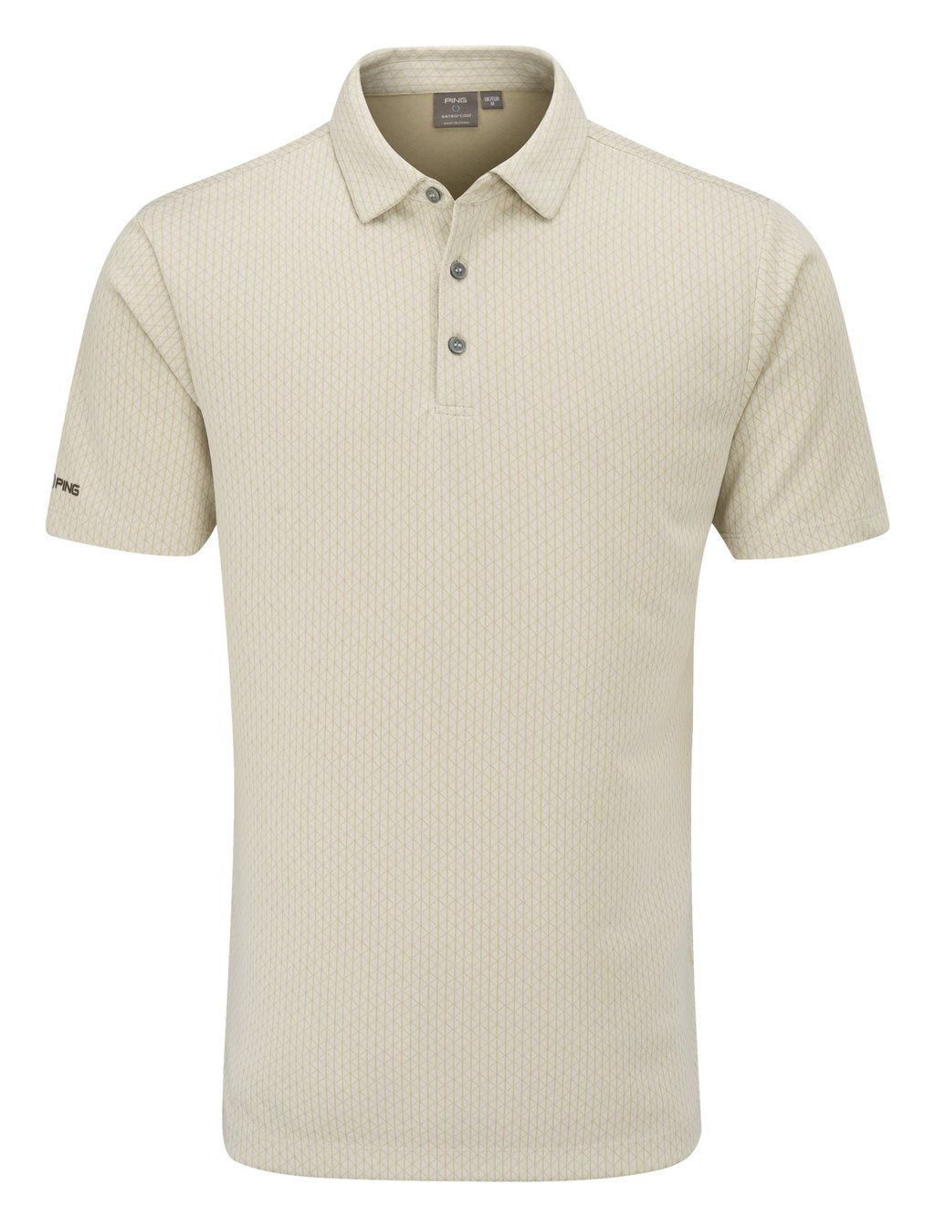 PING Hershel męskie polo, egret multi