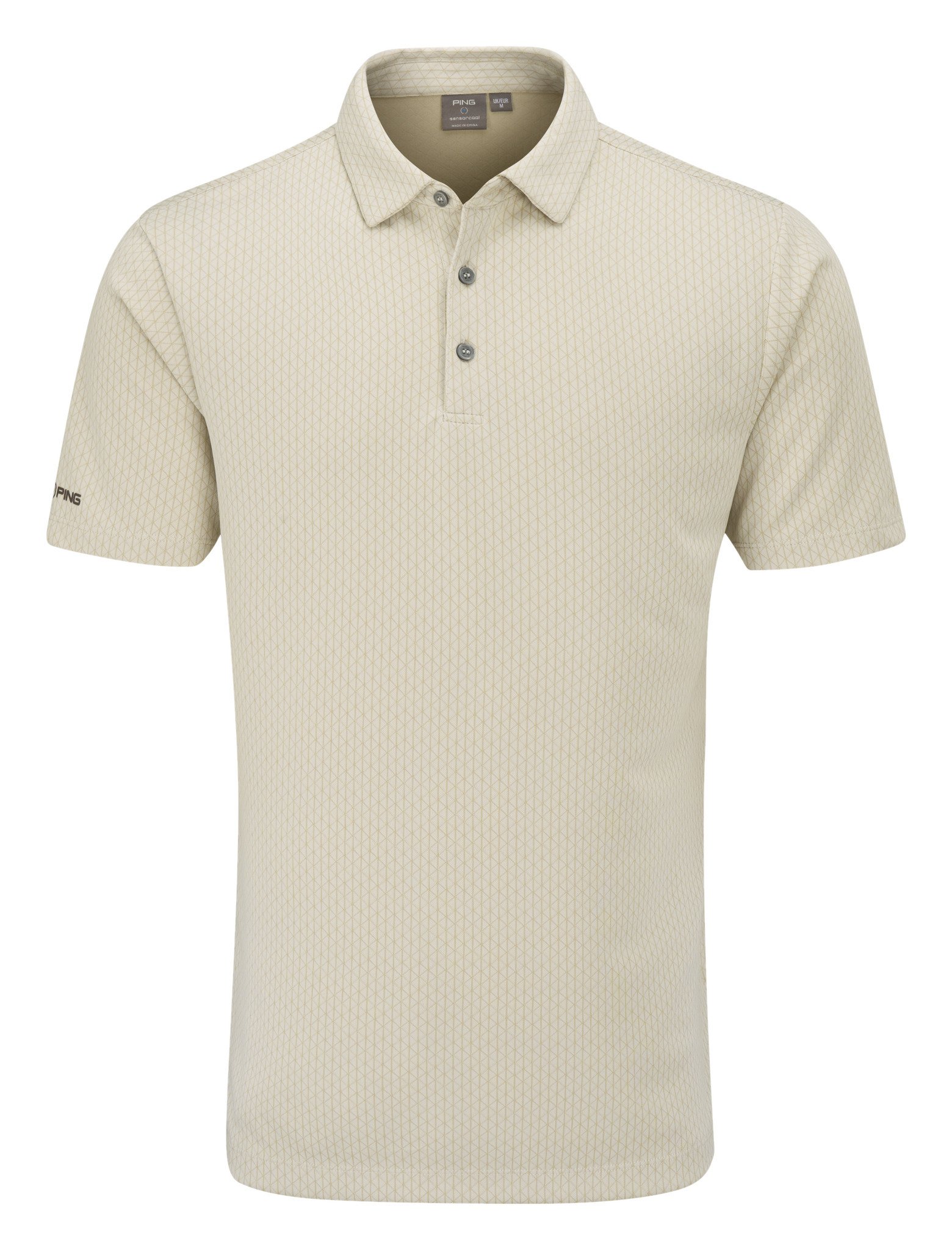 PING Hershel męskie polo, egret multi