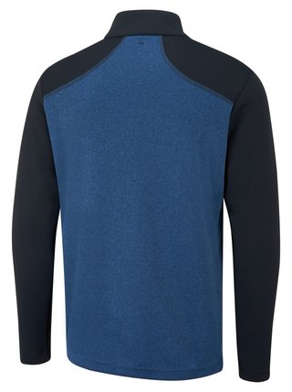 PING Ramsey half zip ribbed fleece męski sweter, inky marl/navy