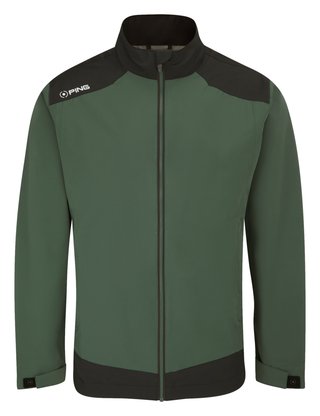 PING AquaDrive Waterproof męska kurtka, gorse green/black