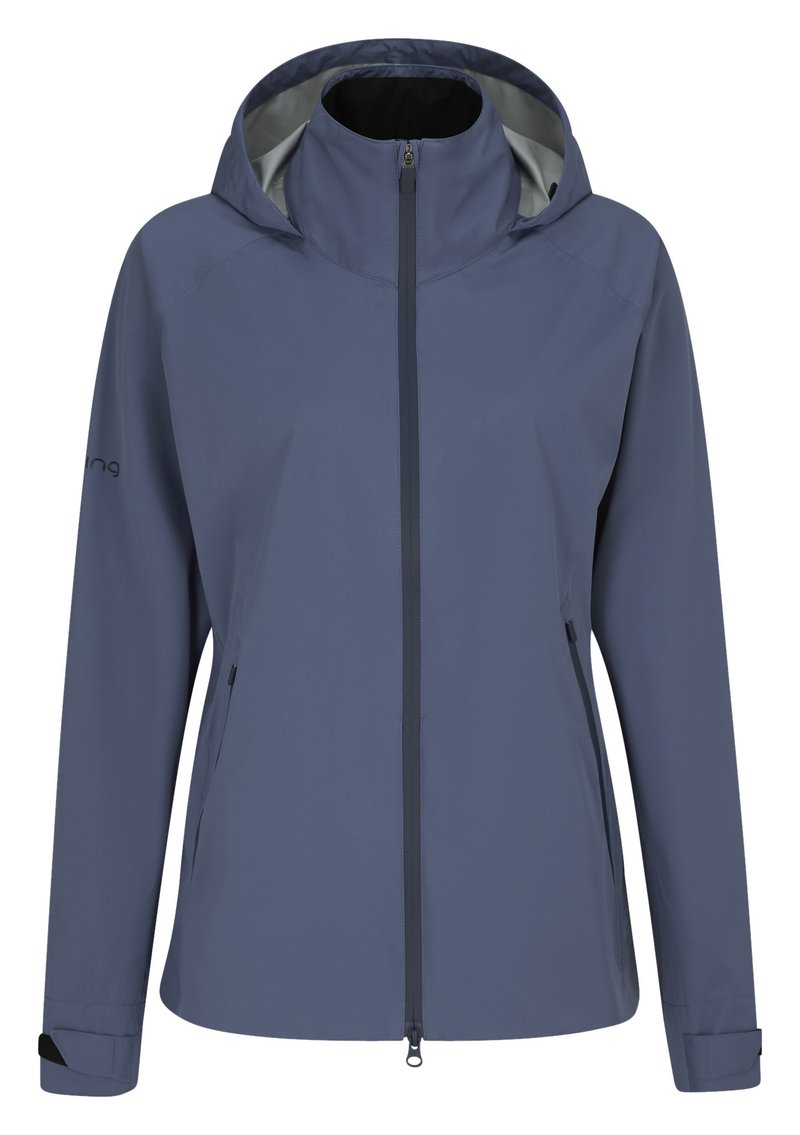PING AquaDrive Waterproof damska kurtka, blue indigo
