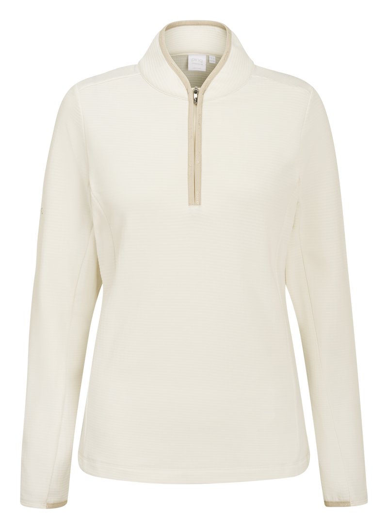 PING Abigale Performance Fleece damska bluza, egret
