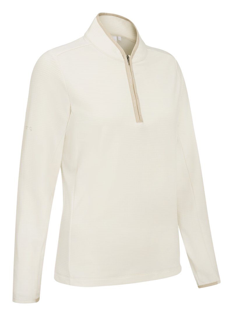 PING Abigale Performance Fleece damska bluza, egret