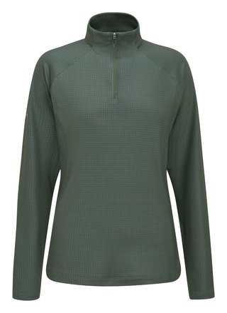 PING Jasmine Printed z długim rękawem damska koszulka, gorse green/laurel