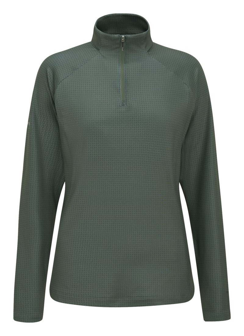 PING Jasmine Printed z długim rękawem damska koszulka, gorse green/laurel