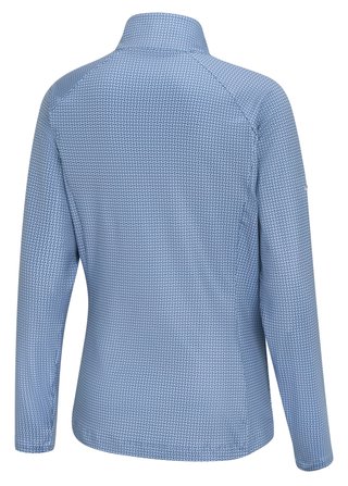 PING Jasmine Printed damska koszulka z długim rękawem, viola/blue indigo