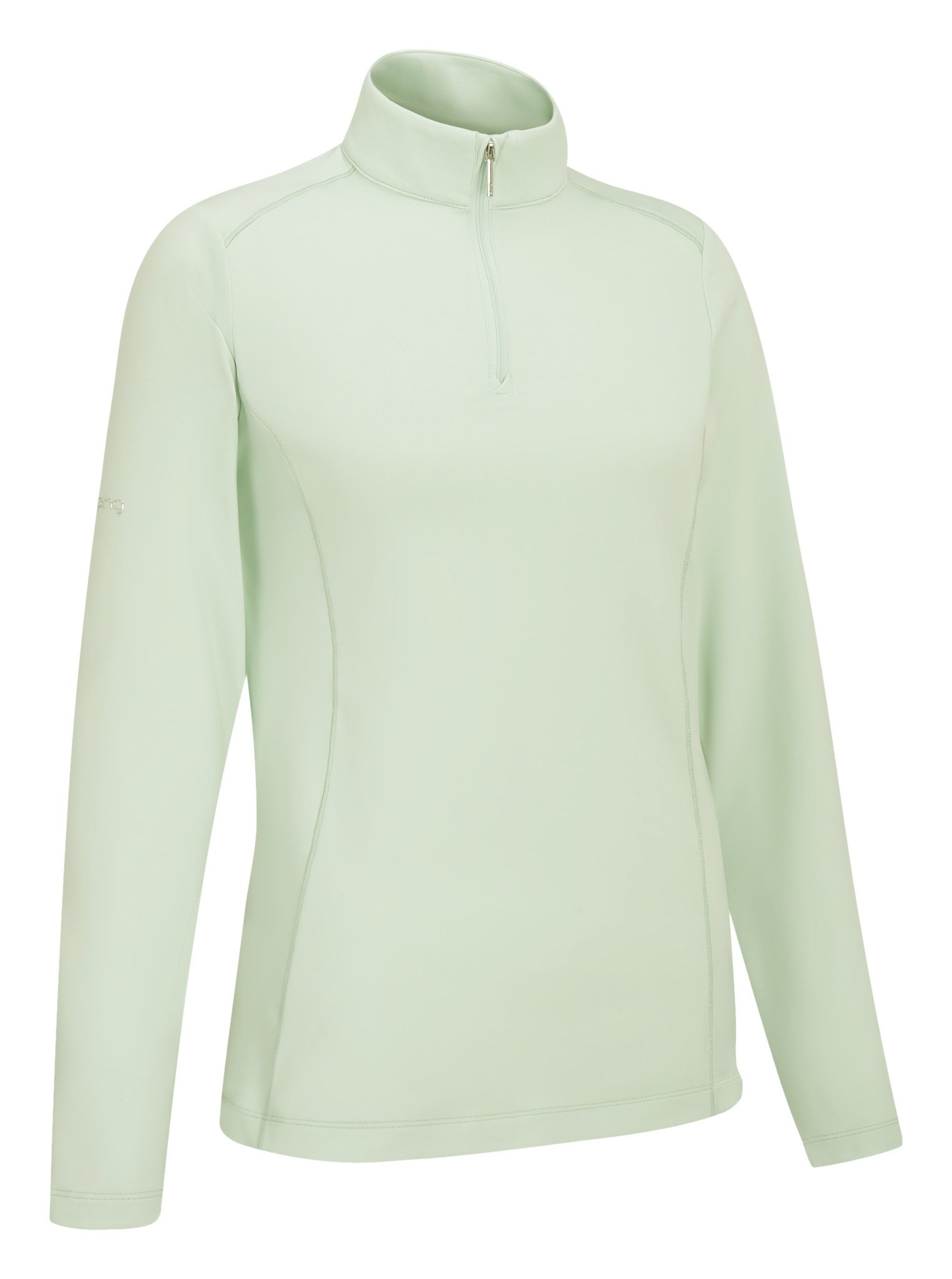 PING Aveline Half Zip damska koszulka z długim rękawem, jade